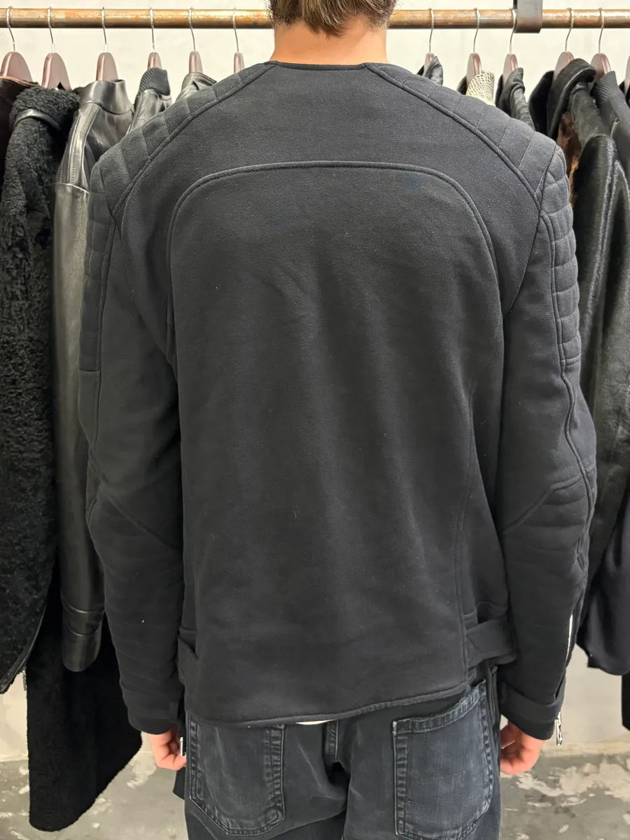 Balmain HM Black Hospin Multi Zips Avant-Garde Jacket (S) sZLdWqj 2