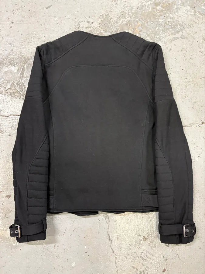 Balmain HM Black Hospin Multi Zips Avant-Garde Jacket (S) sZLdWqj 5