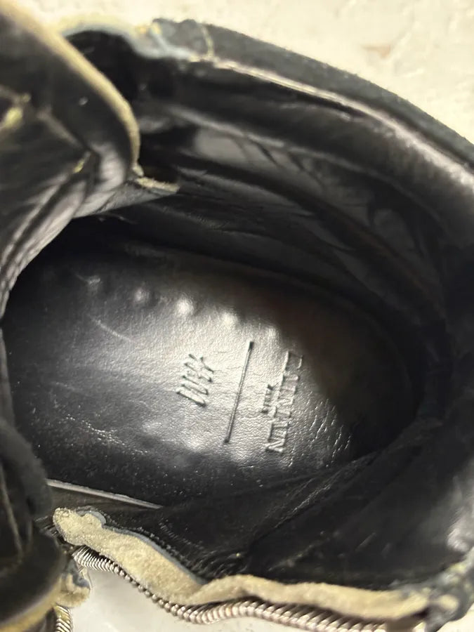 Balmain H&M Khaki Suede High-Top Sneakers  MhGECxR 6