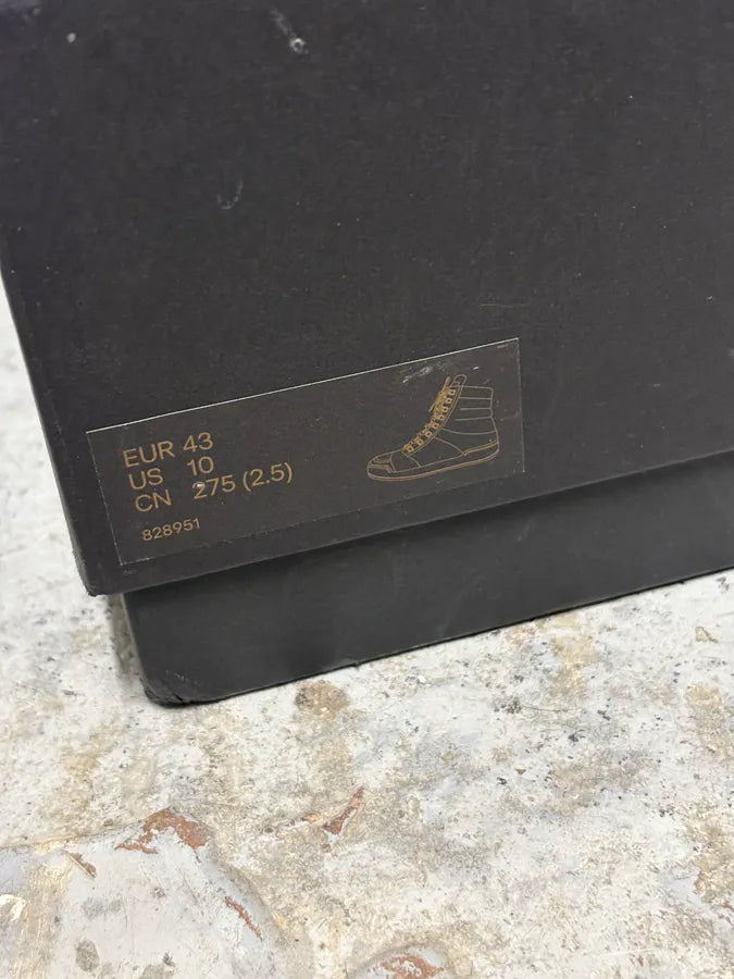 Balmain H&M Khaki Suede High-Top Sneakers  MhGECxR 9