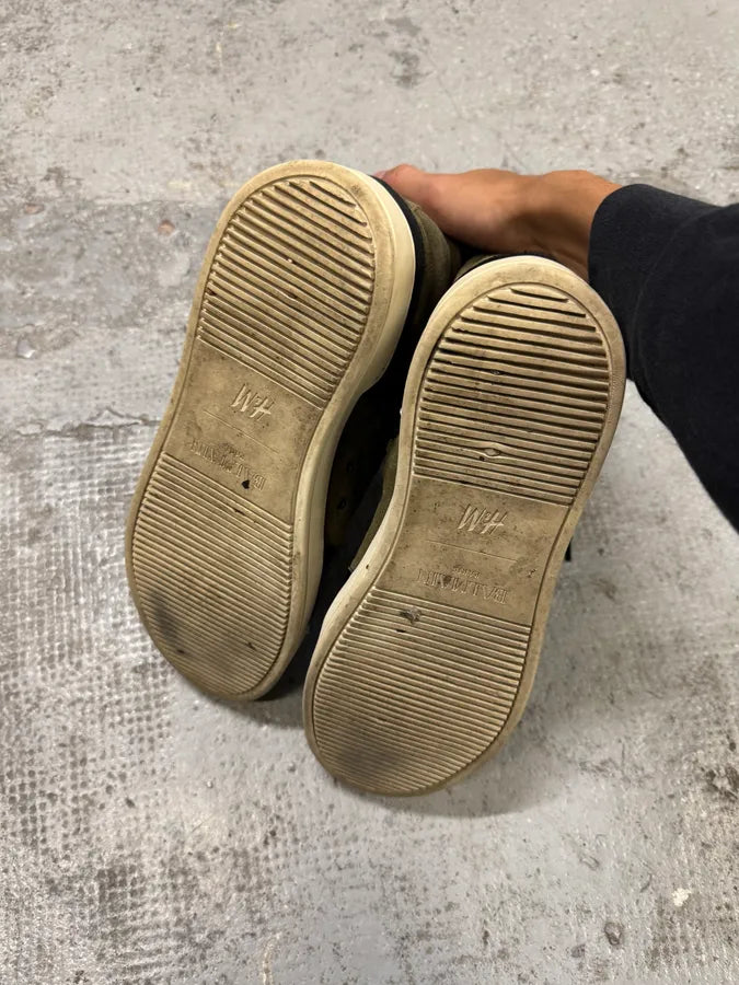 Balmain H&M Olive High Suede Shoes DfjwGRZ 6