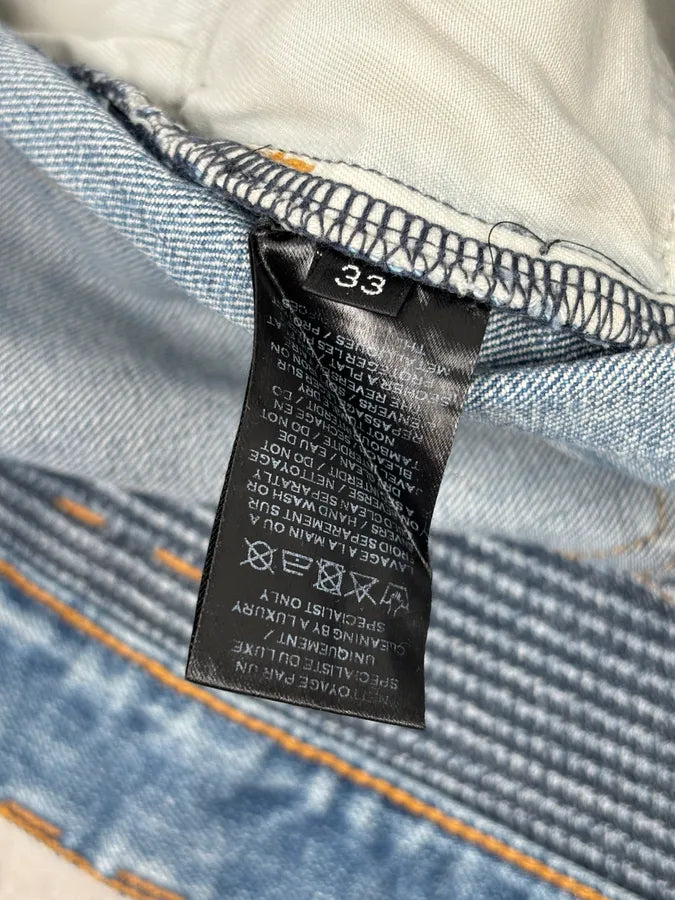 2010s Balmain Light Blue Denim Distressed Jeans QGzZDUn 10