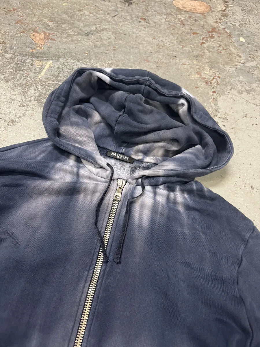 Balmain Navy Faded Dyed Effect Sweatshirt (S/M) TLuhDsv 8