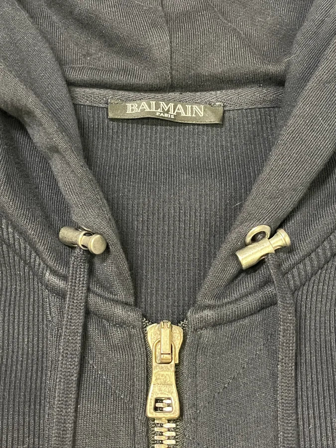 2010s Balmain Navy Multi Zips Zip-up Hoodie iLXOsBu 3