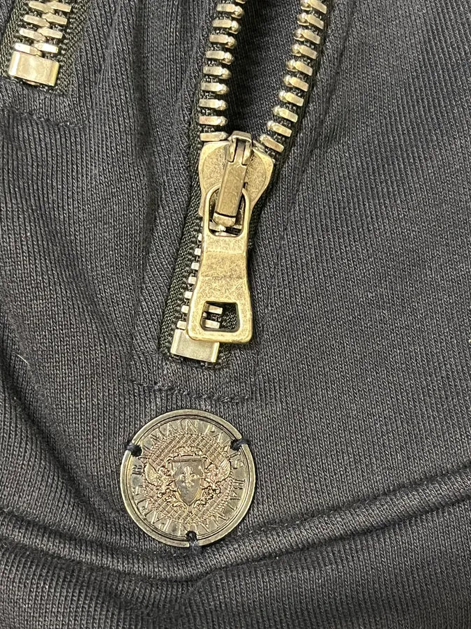 2010s Balmain Navy Multi Zips Zip-up Hoodie iLXOsBu 2