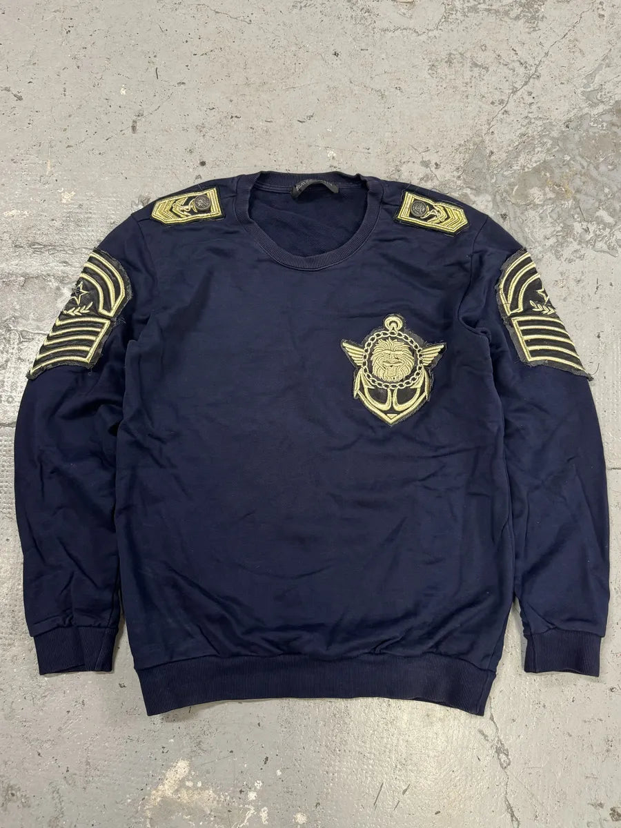 Balmain Navy Naval Captain Sweater FbLlyNK 0