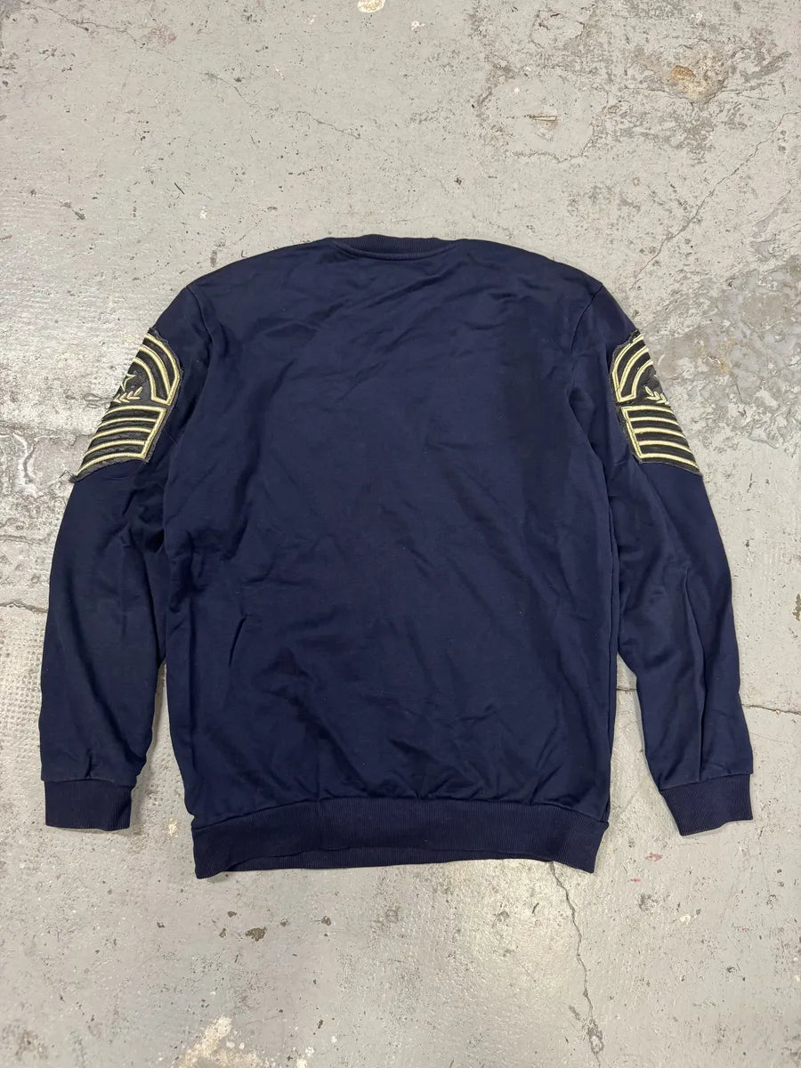 Balmain Navy Naval Captain Sweater FbLlyNK 1