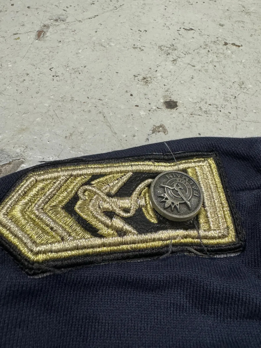 Balmain Navy Naval Captain Sweater FbLlyNK 5