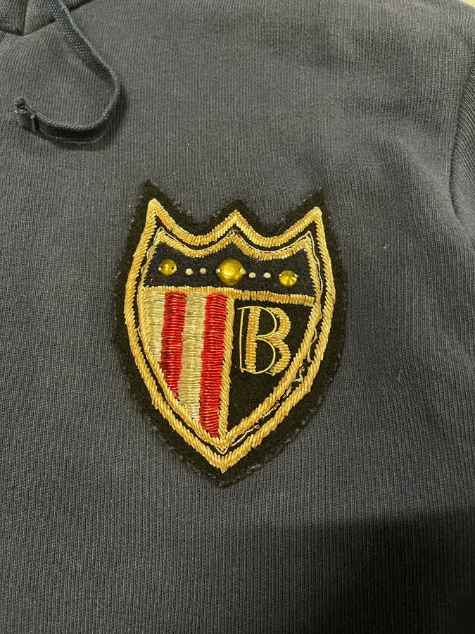 Balmain Navy Signature Icon Zip-up Sweatshirt (M/L) DVIPMuR 7