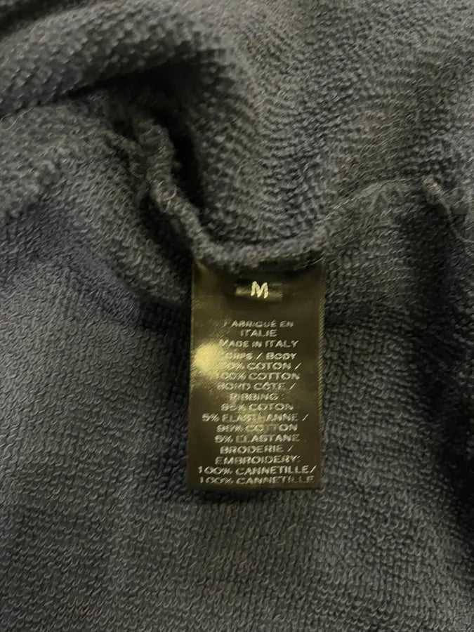 Balmain Navy Signature Icon Zip-up Sweatshirt (M/L) DVIPMuR 9