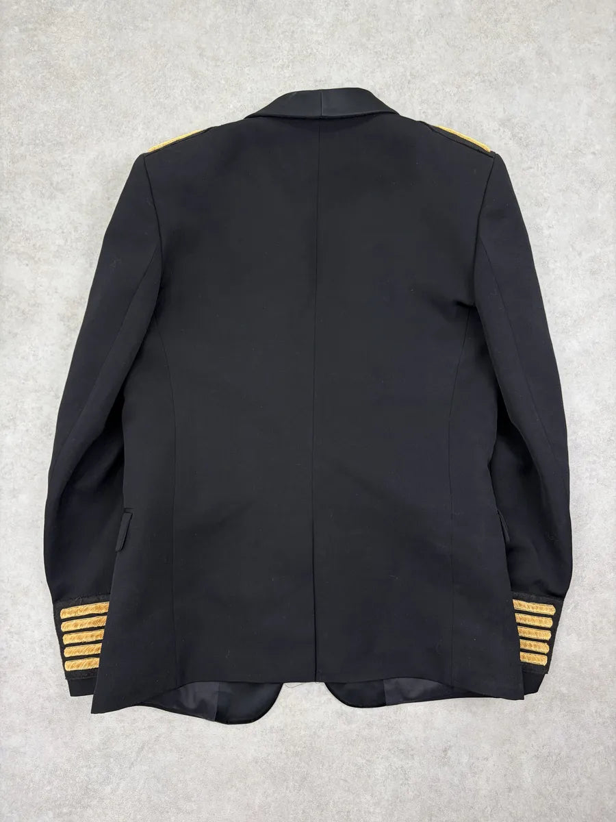 AW2015 Balmain H&M Wool Embroidered Officer Blazer Jacket IFPAaVh 7