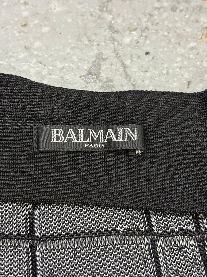 Balmain Paris Black & White Contemporary Skirt wYaBvJf 5