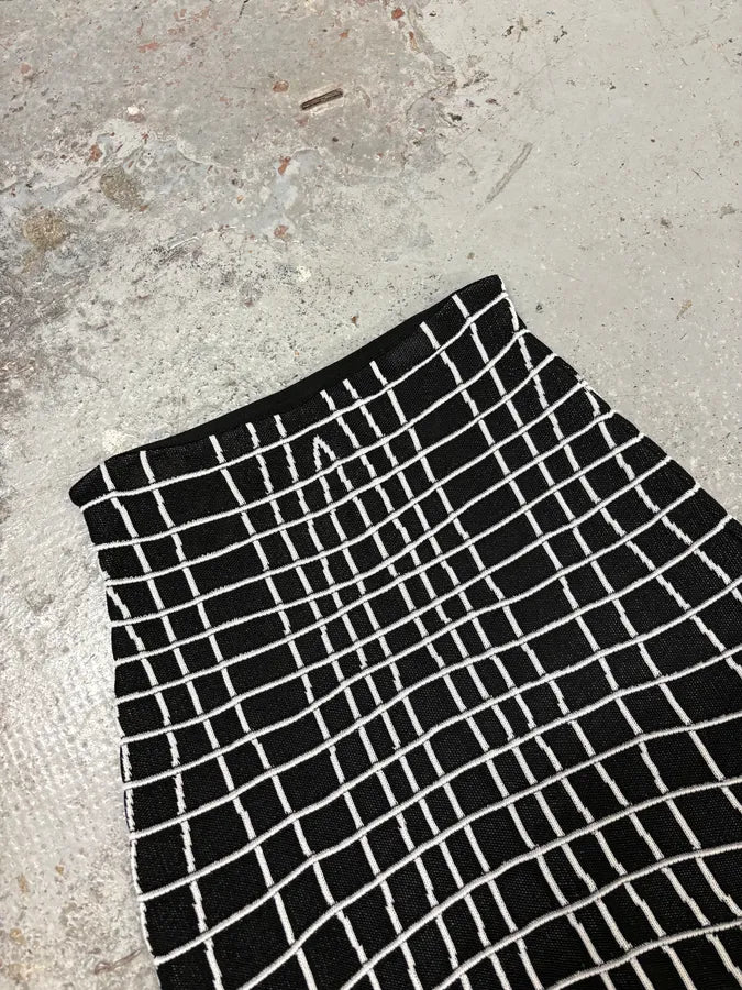 Balmain Paris Black & White Contemporary Skirt wYaBvJf 2