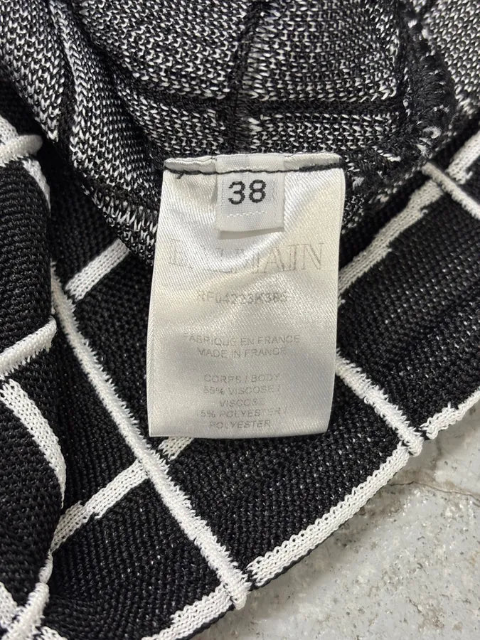 Balmain Paris Black & White Contemporary Skirt wYaBvJf 6