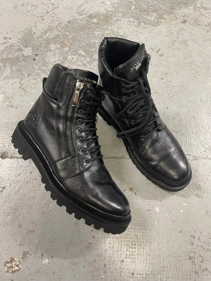 Balmain Premium Black Leather High Boots (45eu/us11) 4