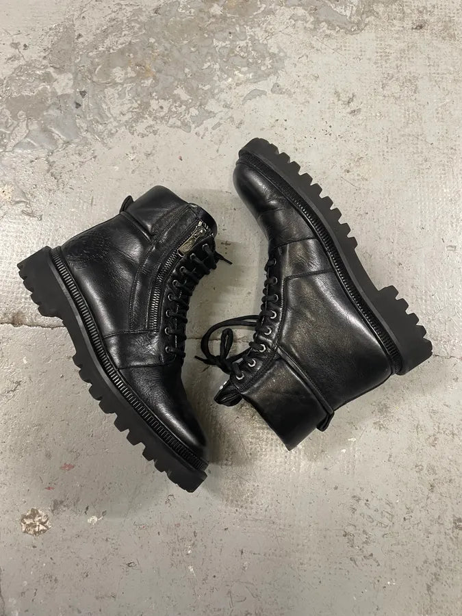 Balmain Premium Black Leather High Boots (45eu/us11) 5