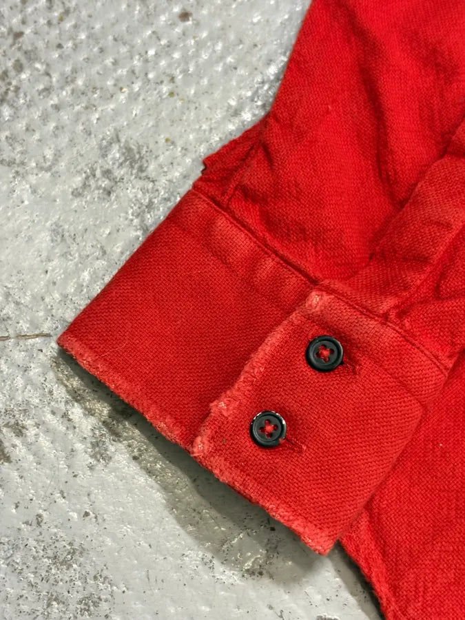 Balmain Red Corduroy Cargo Shirt oHOxnVQ 8
