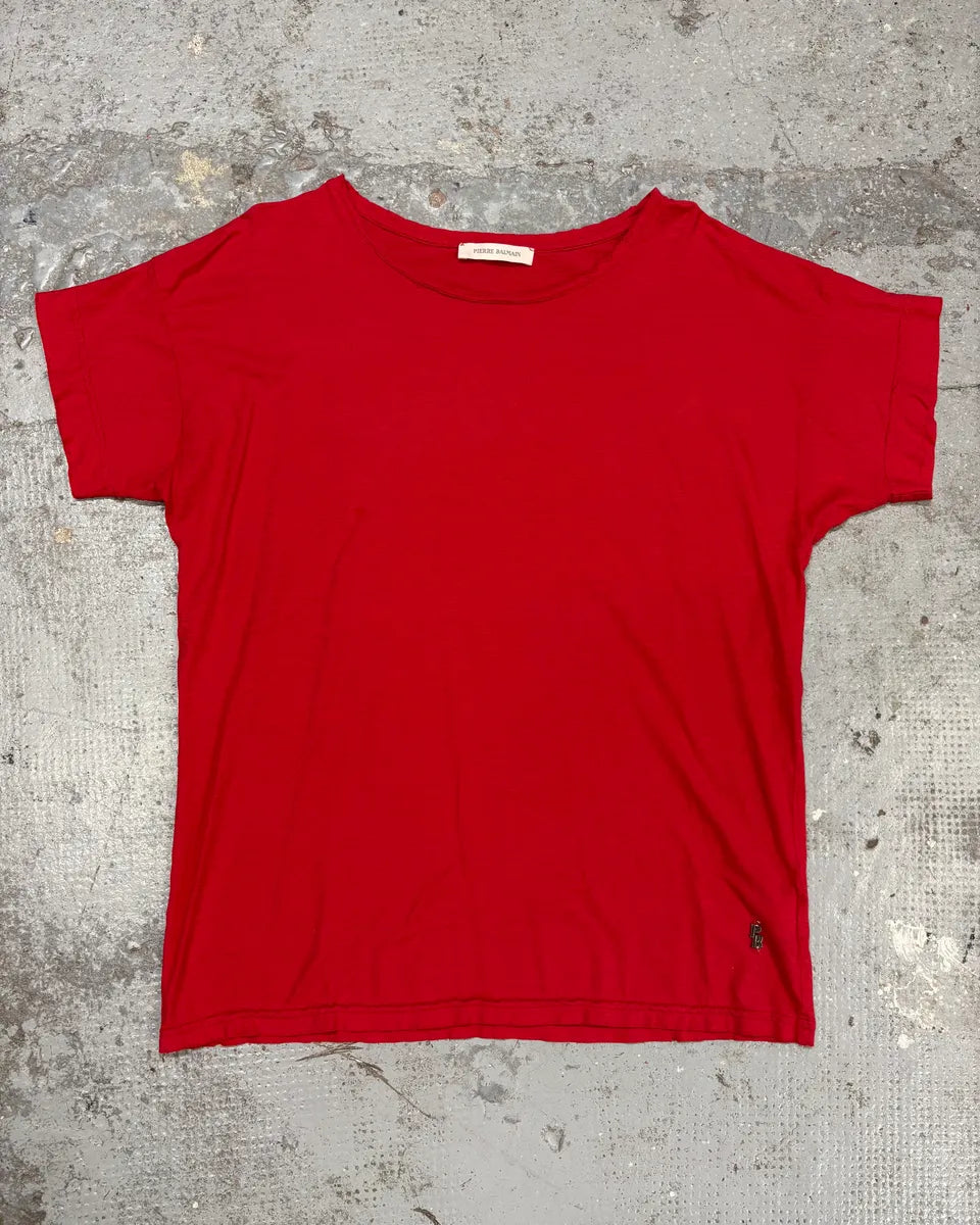 Balmain Red Tshirt QmQRrnE 2