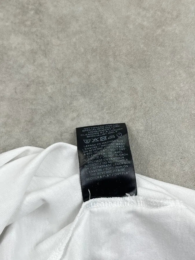 SS2019 Balmain White Distressed Collar T-Shirt Gzgrpax 9