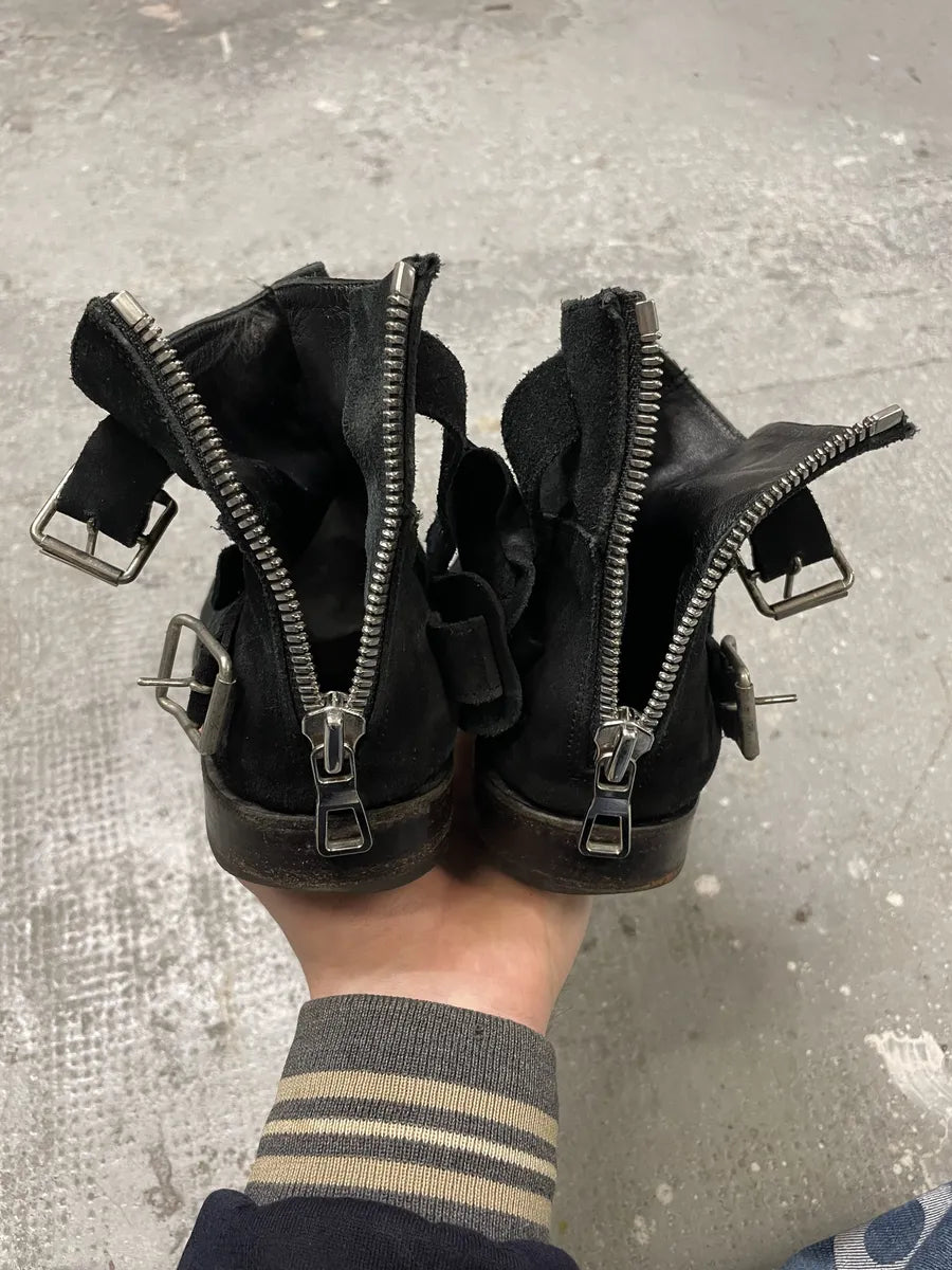 Balmain x H&M Black Suede Silver Boots (41eu/us8) 1