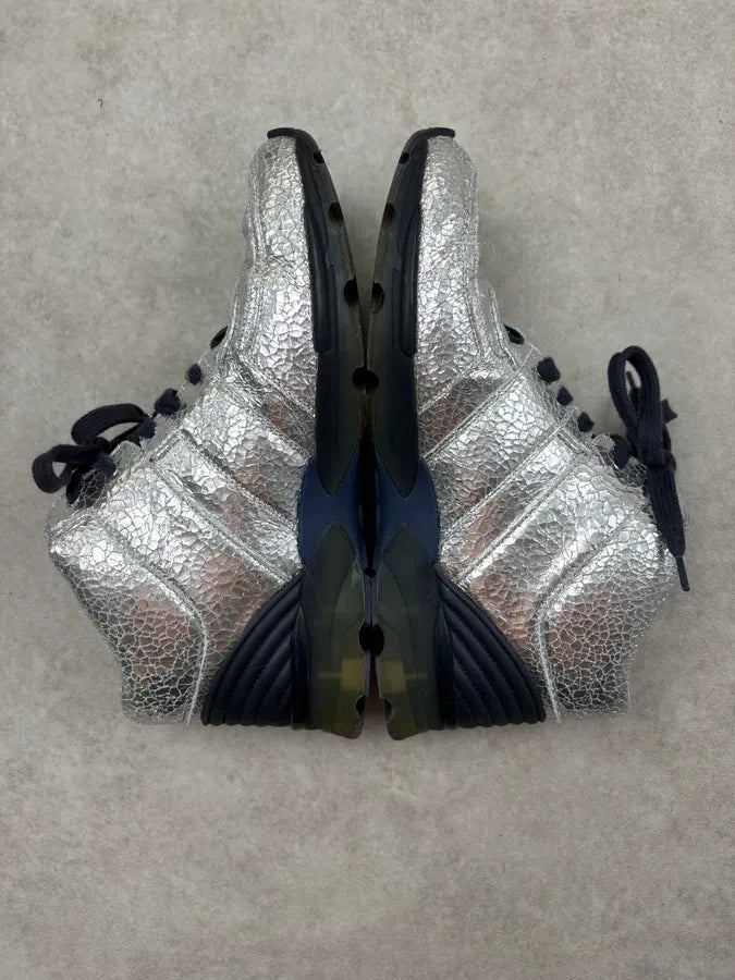 Chanel Silver Grey Runners Sneakers LzqagVn 4