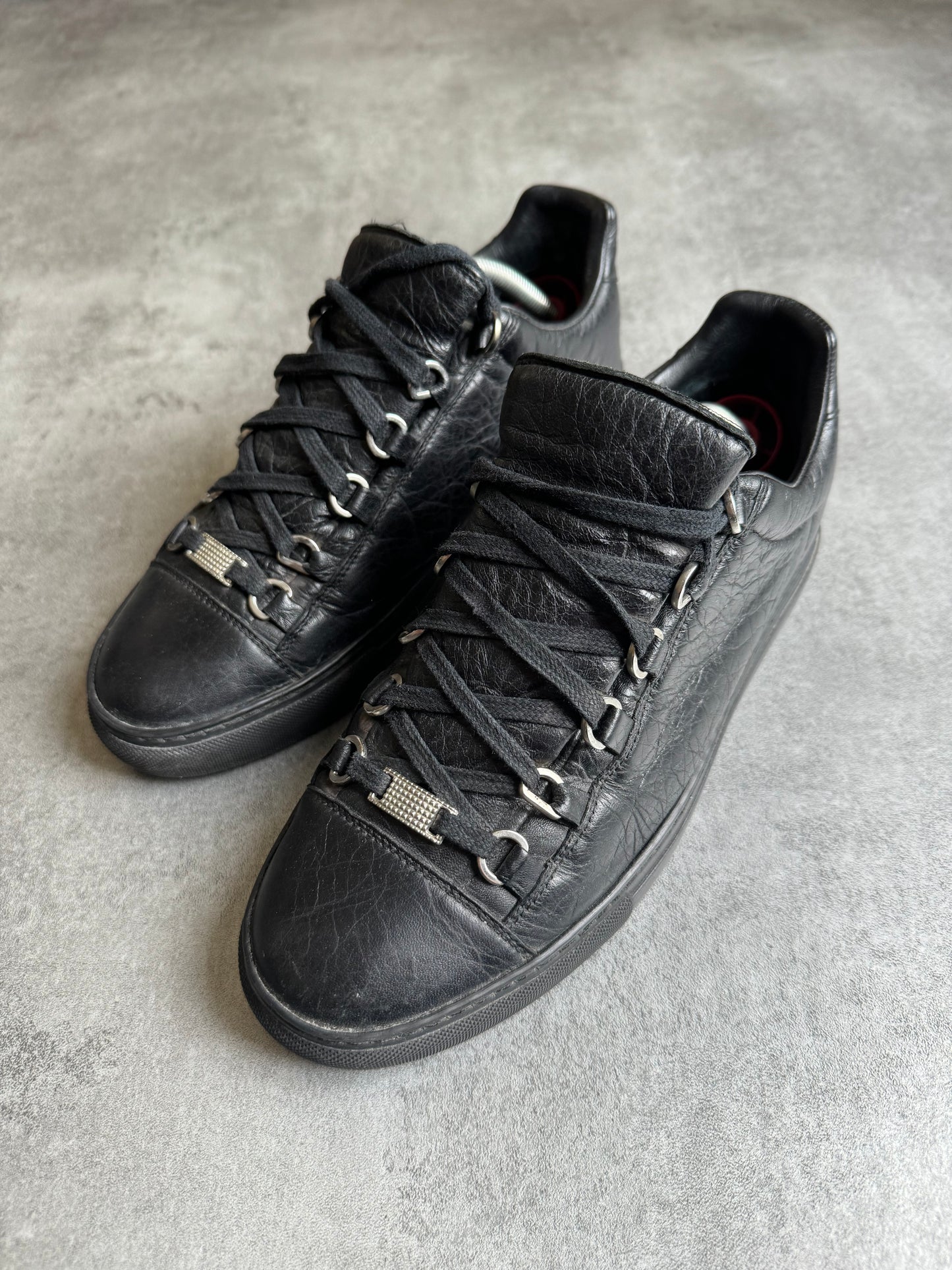 Balenciaga Arena Black Leather Low  (40,5) - 7