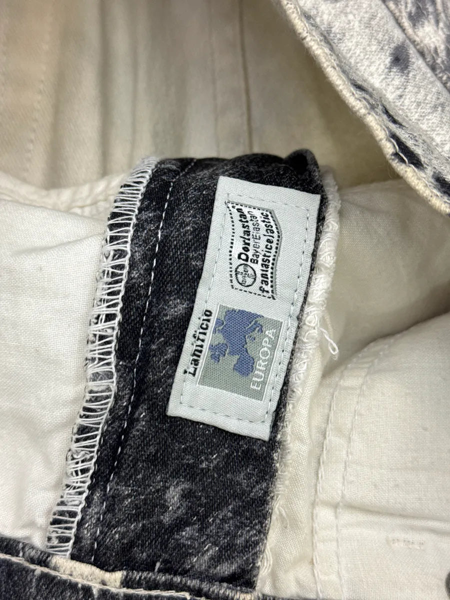 AW1999 Roberto Cavalli White Hallucination Cow Movement Pants bcFSGtol 13
