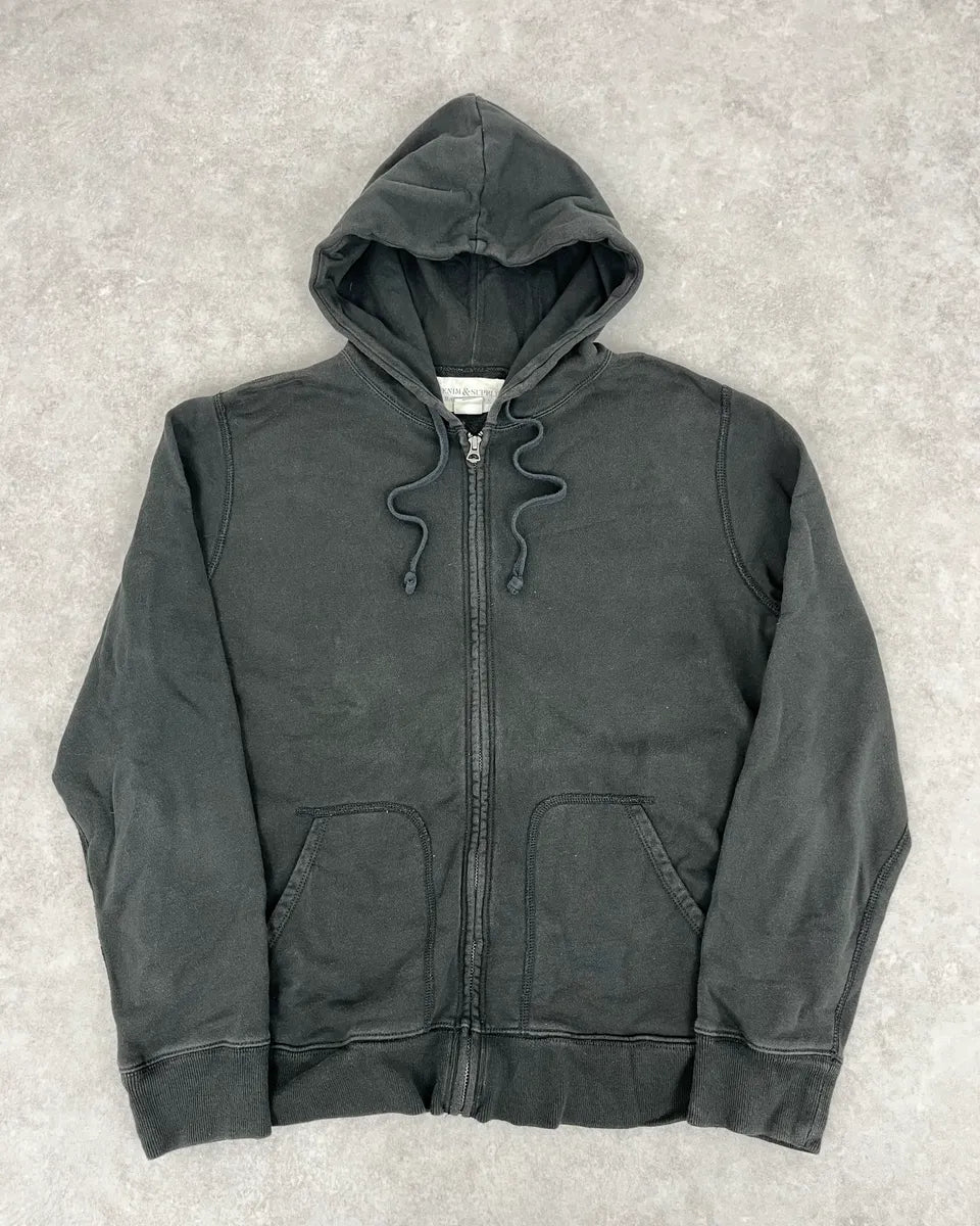 Ralph Lauren Denim & Supply Back USA Flag Grey Zip-Up Hoodie XQaLlRk 1