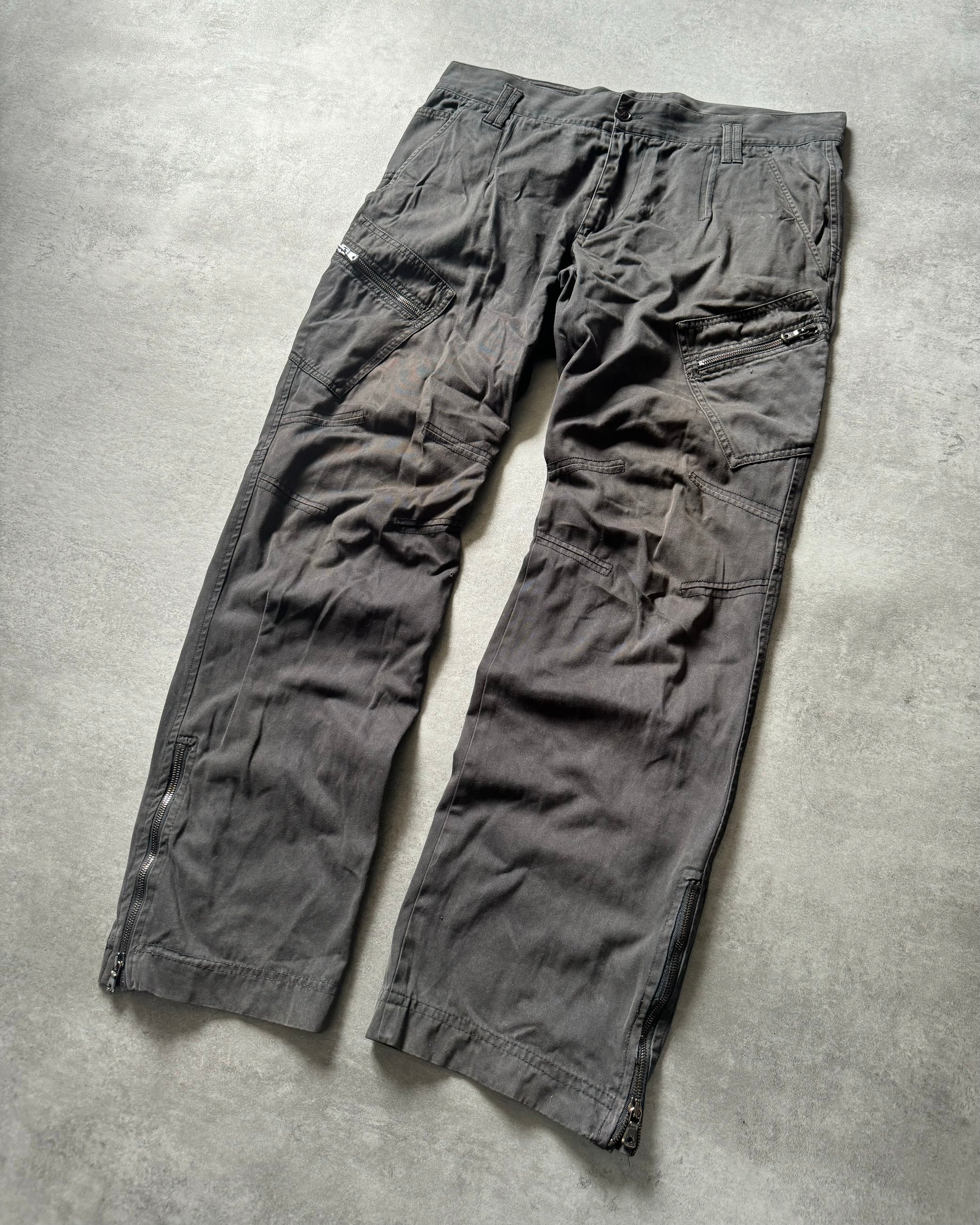 AW2003 Dolce & Gabbana Faded Cargo Relaxed Pants (L) - 9