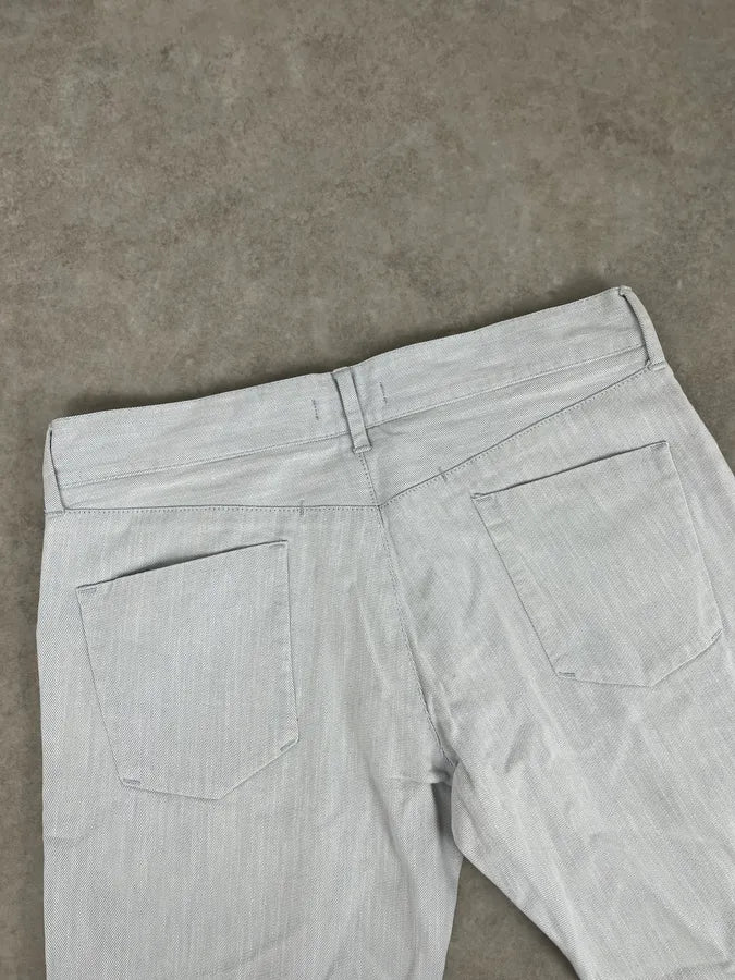 2000s Dolce & Gabbana Washed White Denim Jeans ZlvpCvu 7