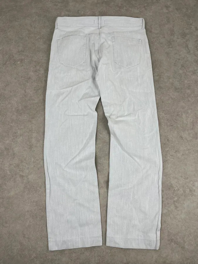 2000s Dolce & Gabbana Washed White Denim Jeans ZlvpCvu 6