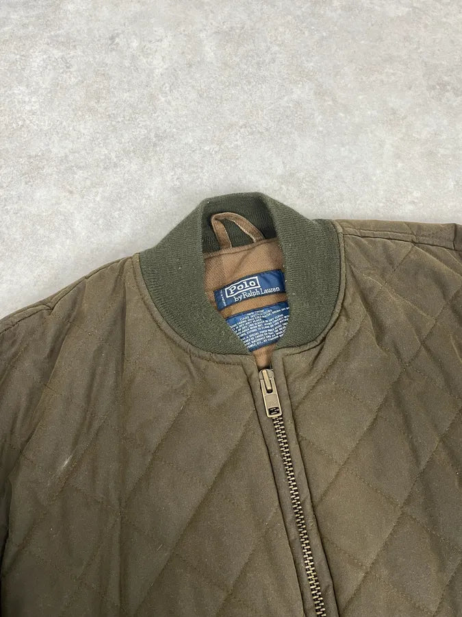 Ralph Lauren Extra Green Aviator Bomber Jacket MyZggdd 3