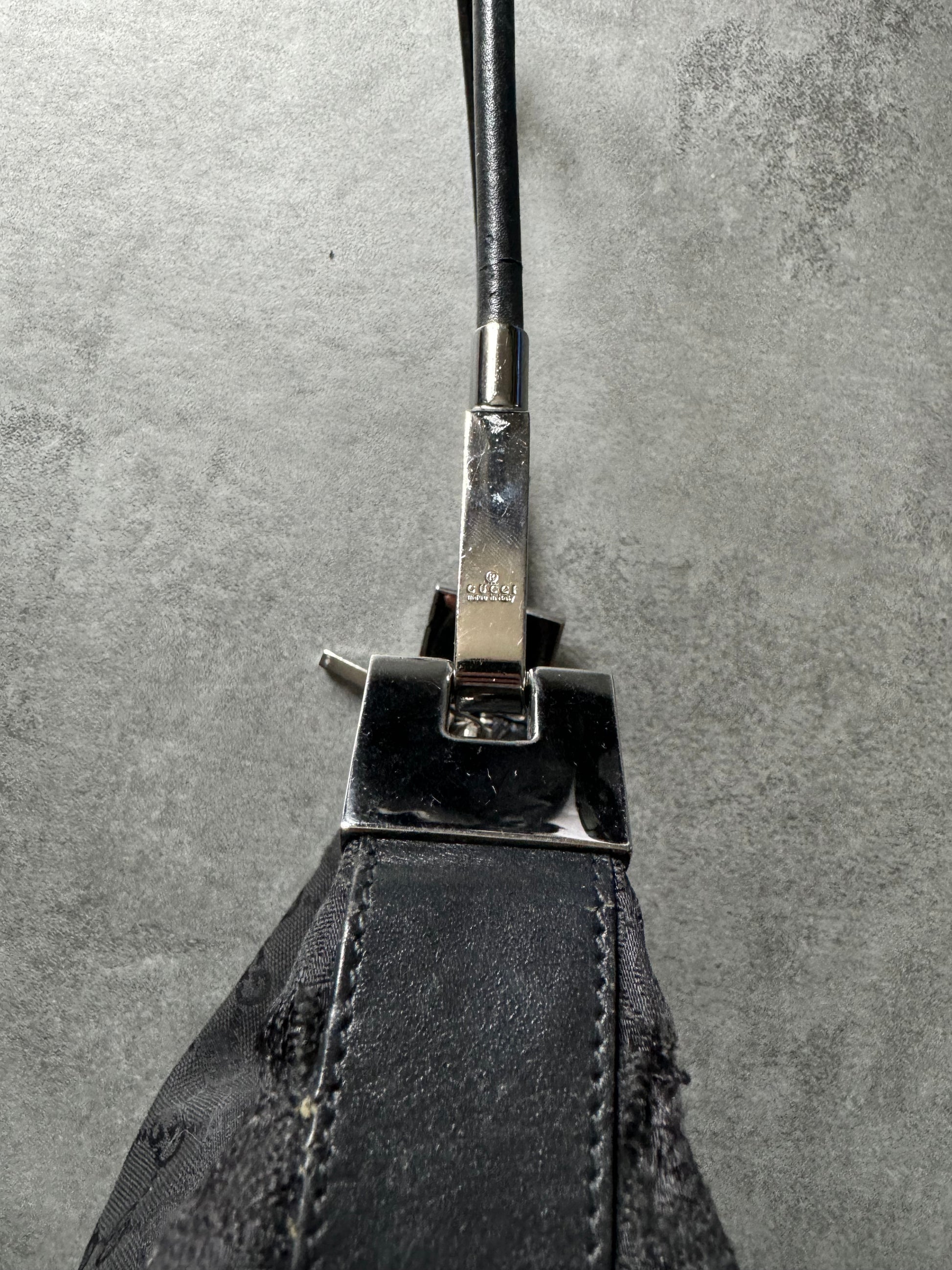 FW2002 Gucci Black Monogrammed Black Bag by Tom Ford (OS) - 8