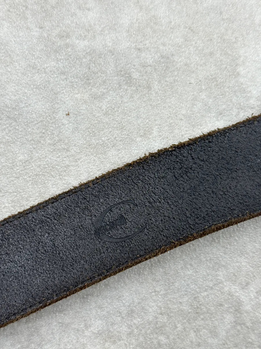 2000s Cavalli Black Leather Gothic Buckle Belt bfrdaEPS 4