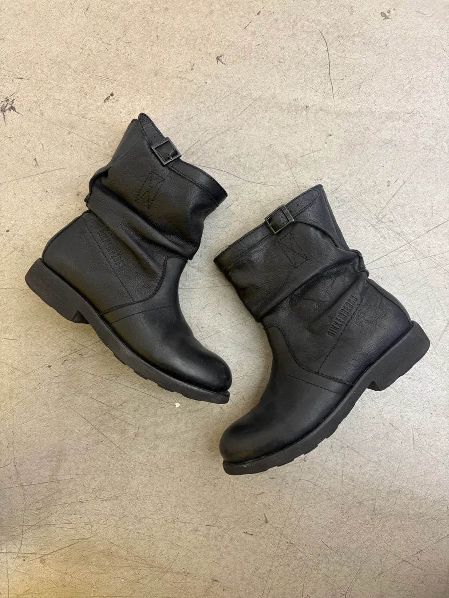 Dirk Bikkembergs Black Leather Combat Ankle Boots oLSaSMI 5