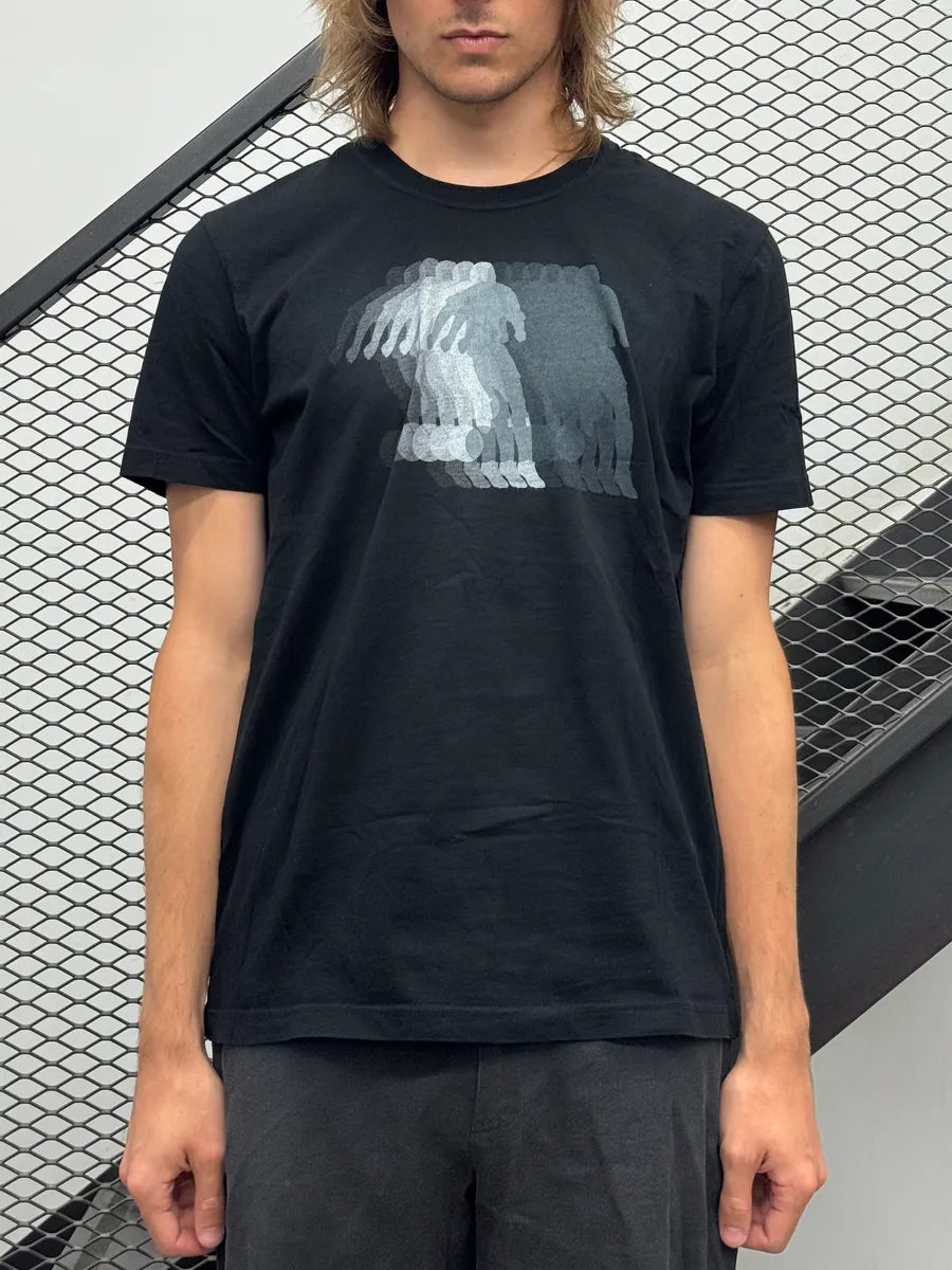 Bikkembergs Black Football Player Relief T-Shirt EBYTgHo 0