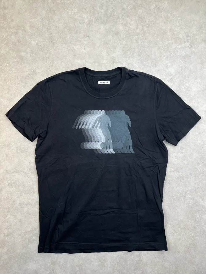 Bikkembergs Black Football Player Relief T-Shirt EBYTgHo 2