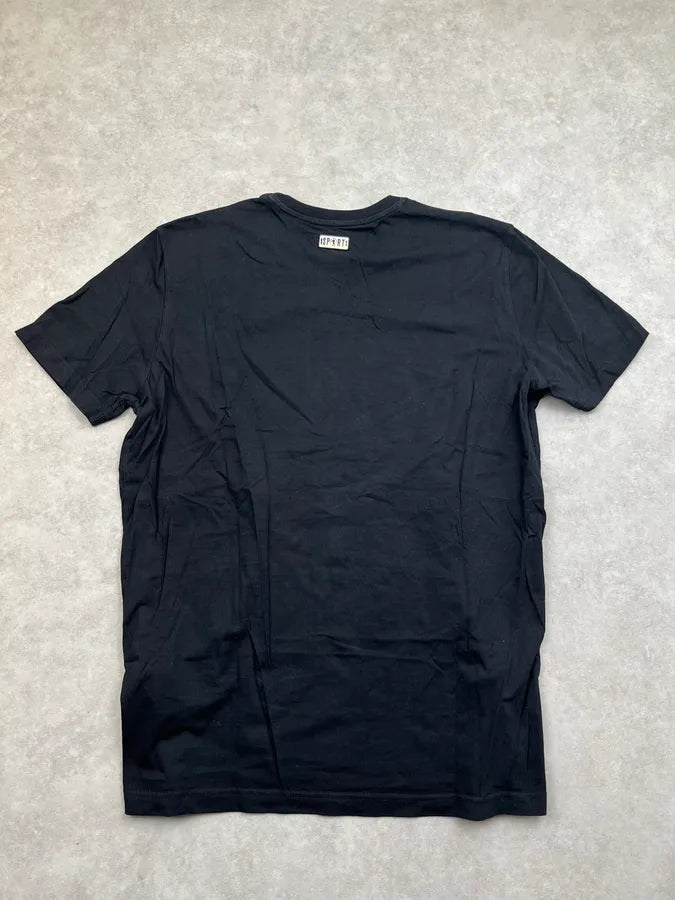Bikkembergs Black Football Player Relief T-Shirt EBYTgHo 4