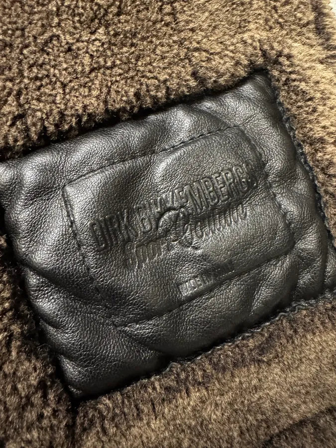 Bikkembergs Black Hooded Sheep Leather Jacket (M) 8