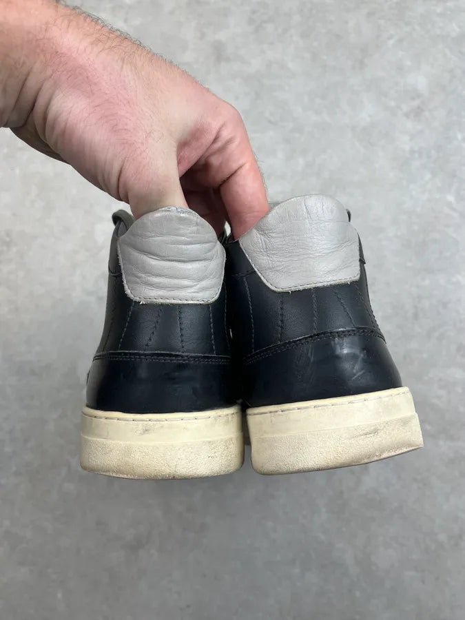 2010s Dirk Bikkembergs Black Leather High Sneakers IbDOpiw 5