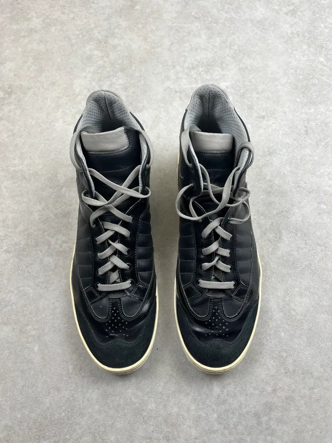 2010s Dirk Bikkembergs Black Leather High Sneakers IbDOpiw 3