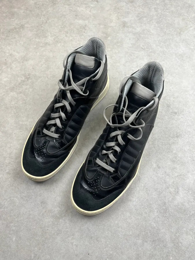 2010s Dirk Bikkembergs Black Leather High Sneakers IbDOpiw 1