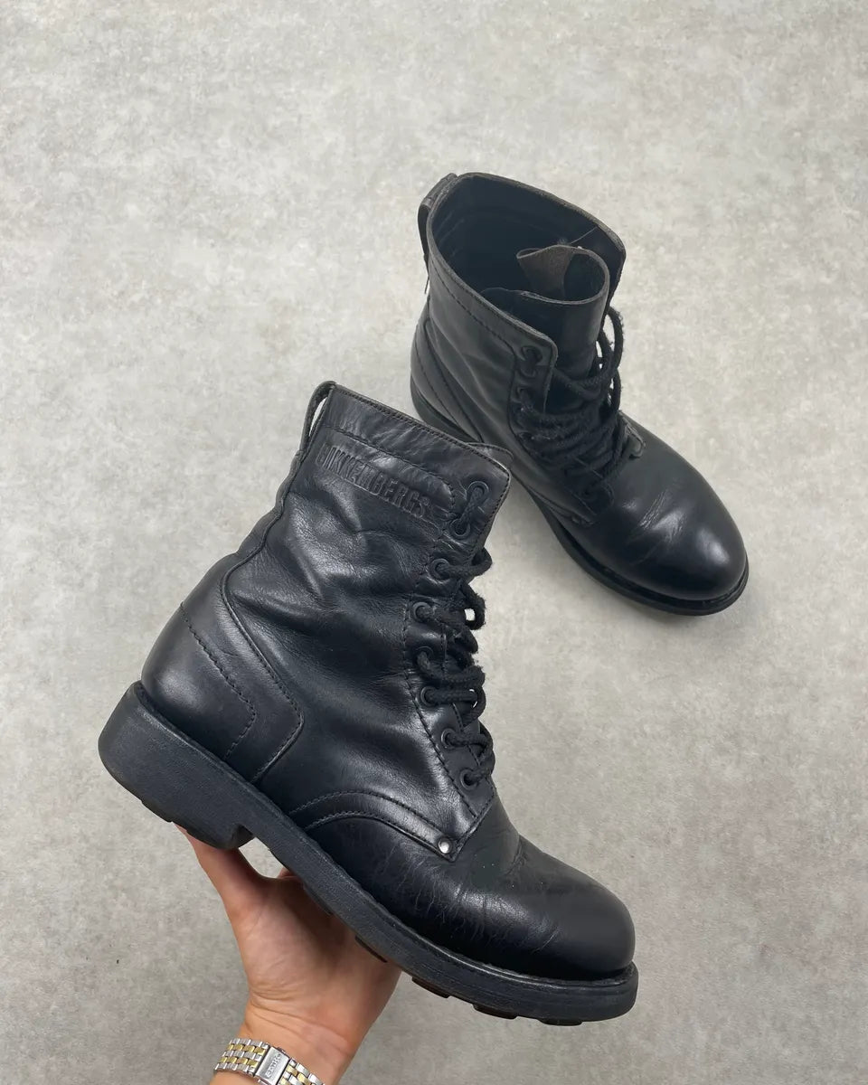 2000s Bikkembergs Black Leather Combat Boots zJzRvOV 0