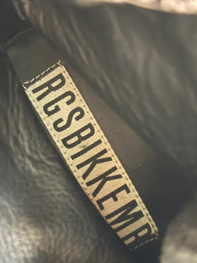 Bikkembergs Black Leather Military Combat Boots oJNVcTR 9