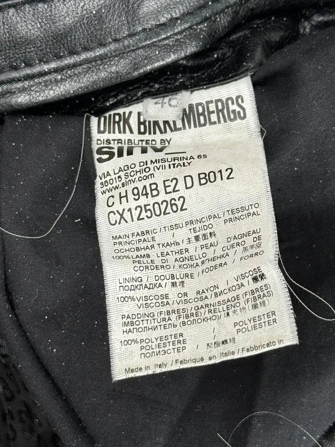 AW2007 Dirk Bikkembergs Black Ninja Quilted Leather Jacket RkKnyZT 11