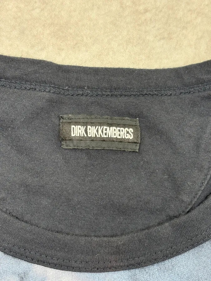 Dirk Bikkembergs Black Leopard Longsleeve T-Shirt vtAtnqe 7