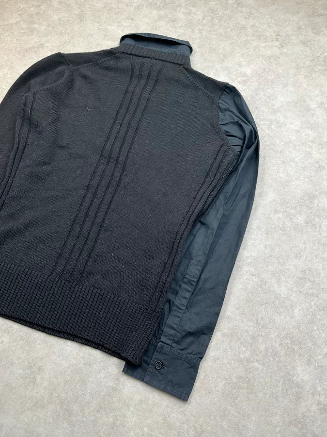 AW2007 Dirk Bikkembergs Black V-Neck Shirt Sweater CNNzQEi 4