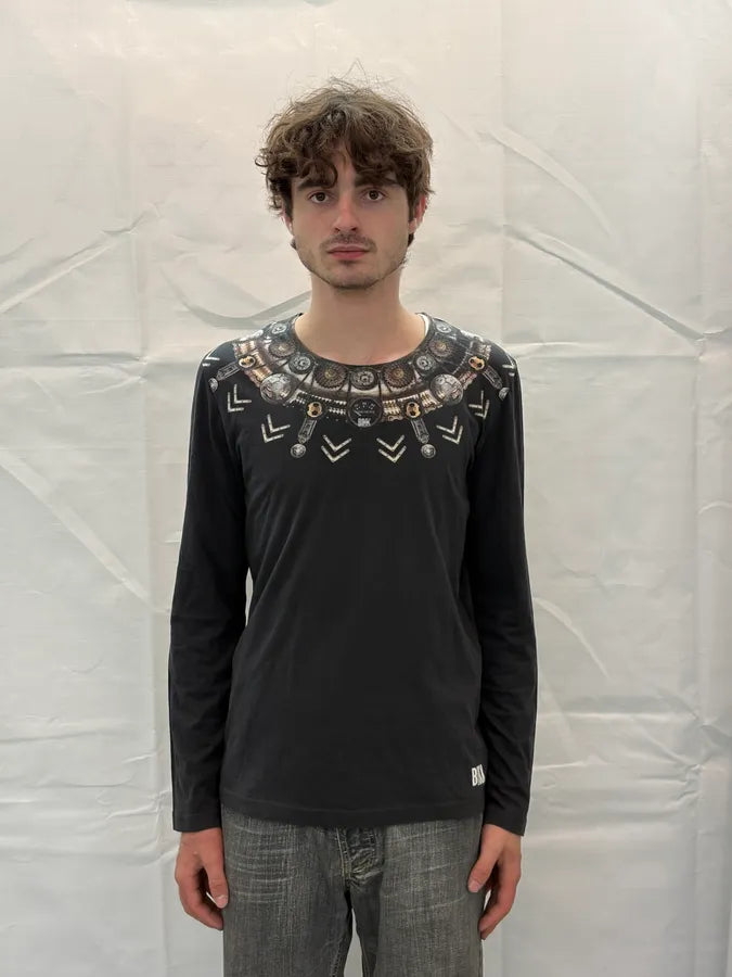 2010s Bikkembergs Grey Engineering Trompe L’Oeil Longsleeve  svOSkXy 1