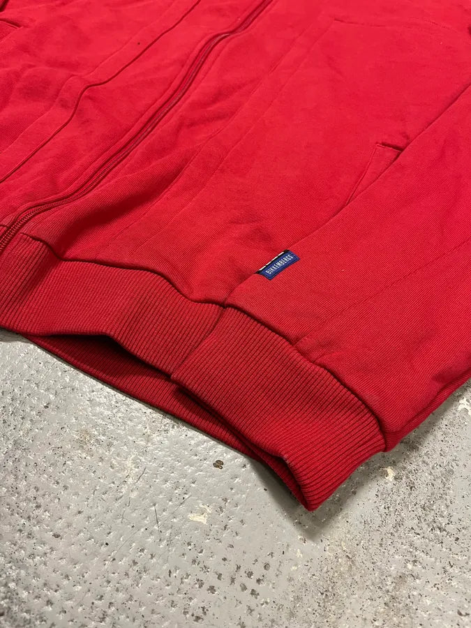 Bikkembergs Cotton-Blend Cargo Pocket  Red Zip-Up Sweater FEWpKHj 5