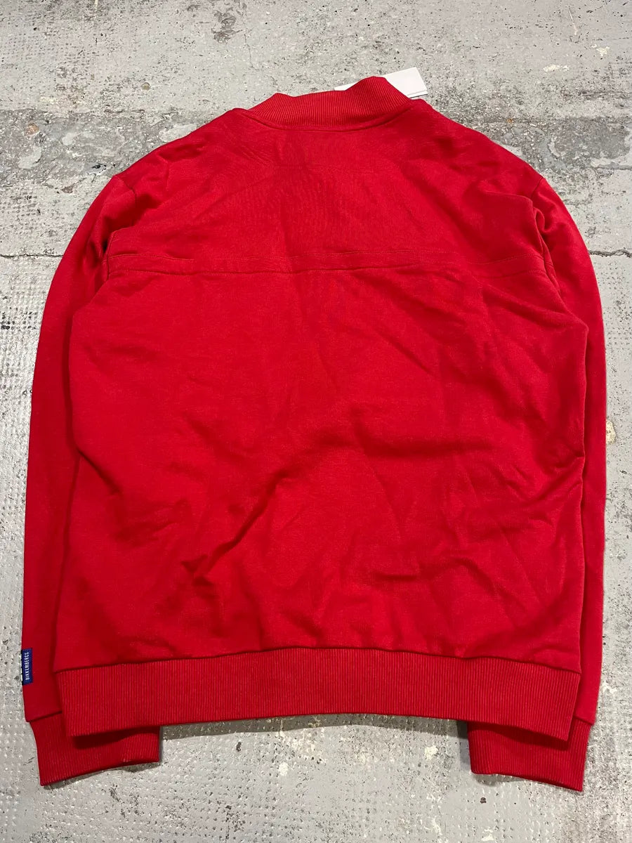 Bikkembergs Cotton-Blend Cargo Pocket  Red Zip-Up Sweater FEWpKHj 6